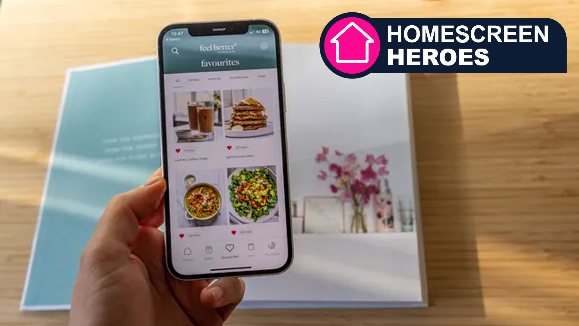 Feel Better App Home Screen Heroes